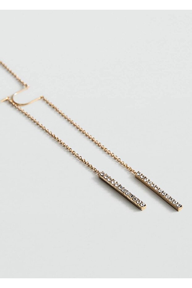 Uçlu kristal küpe - 3