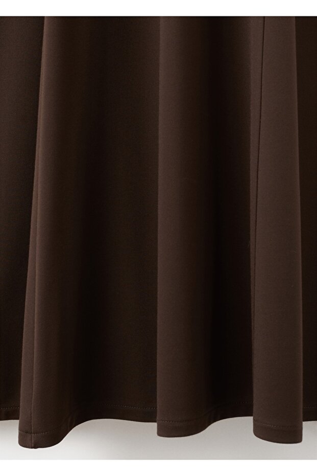 Evaze midi elbise - 5