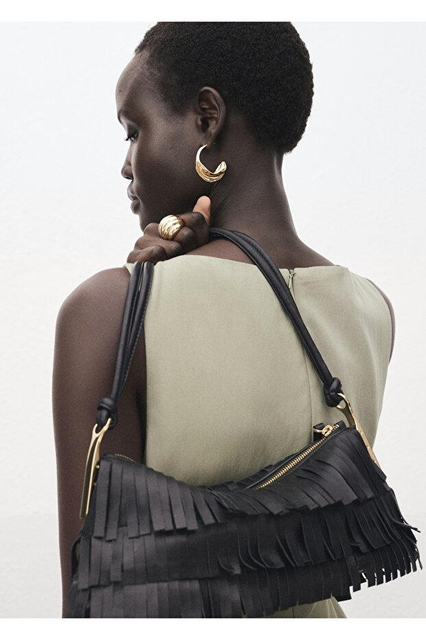 Kayık yaka pileli elbise - 6