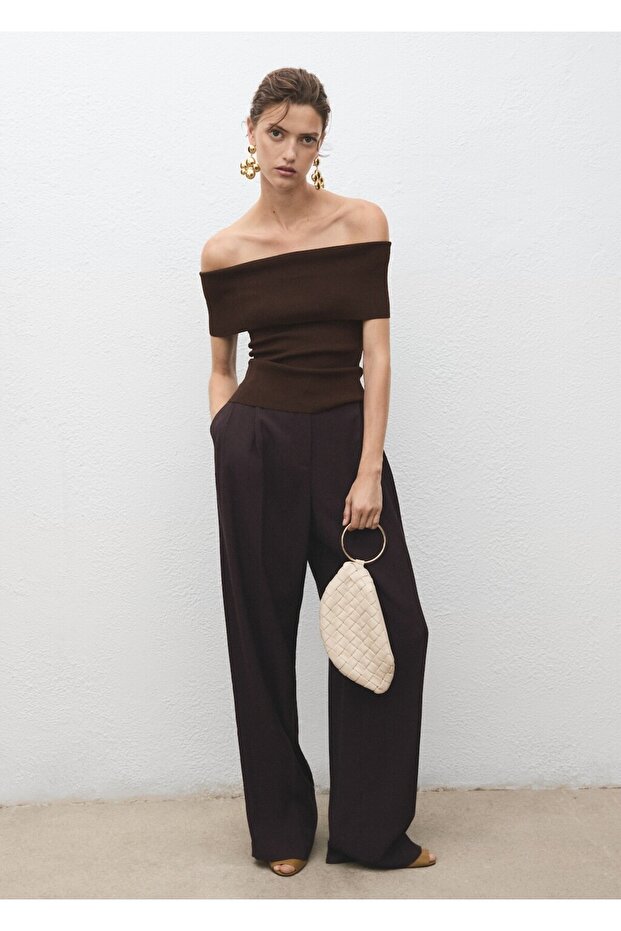 Straplez triko bluz - 2