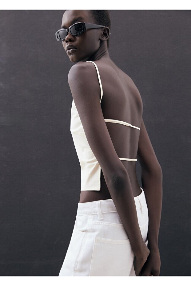 Sırtı açık bluz - 7