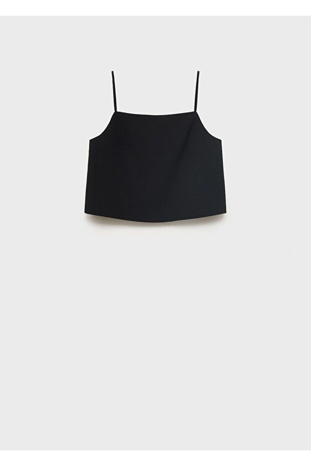 Düğmeli kısa bluz - 3