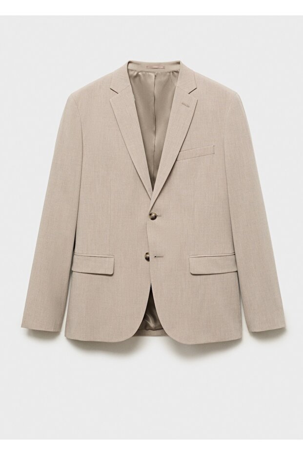 Streç kumaştan süper dar kesim blazer ceket - 3