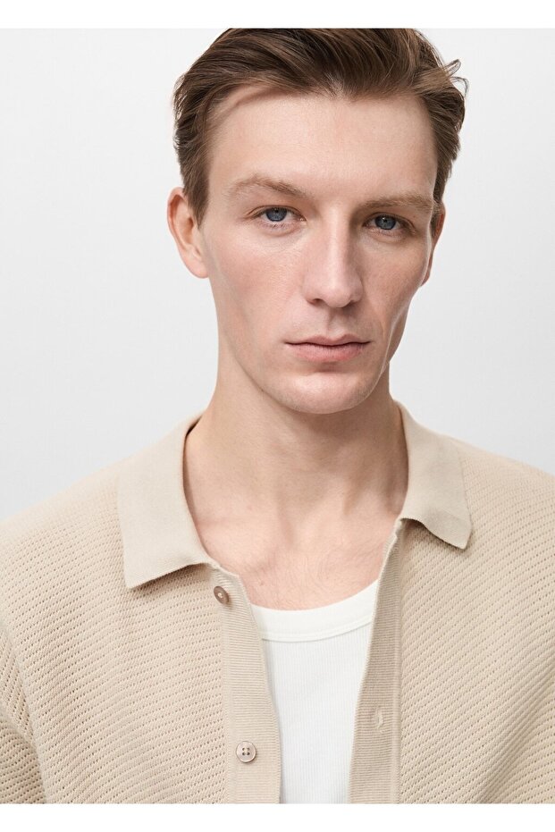 Kalıplı triko gömlek - 6