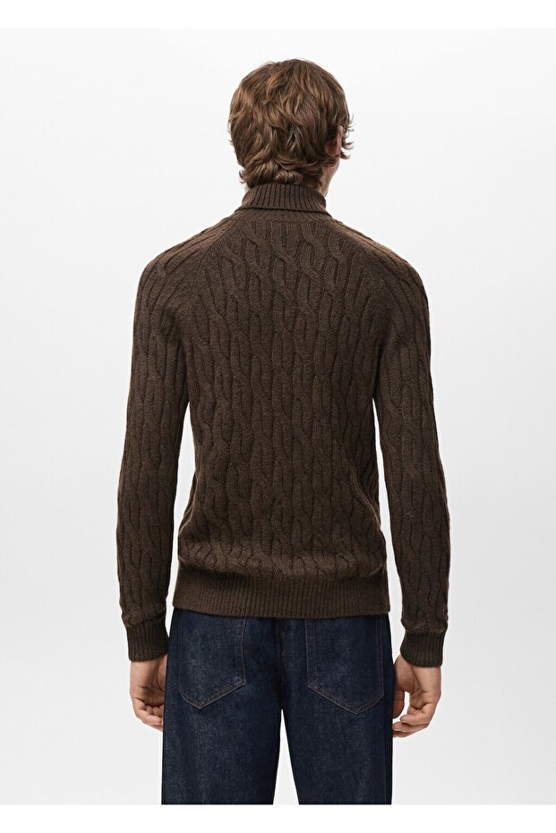 Boğazlı örgü kazak - 4