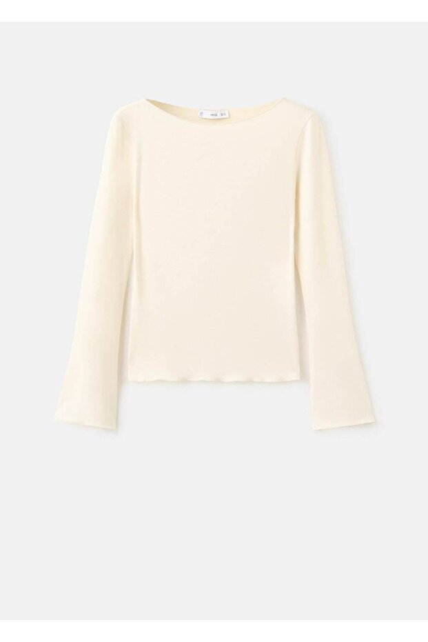 Kayık yaka tişört - 3