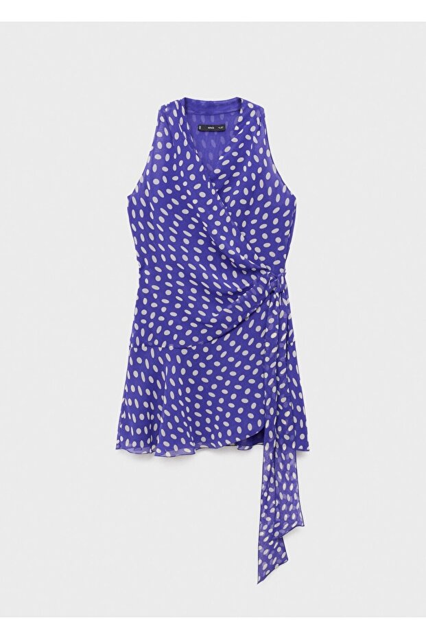 Puantiyeli anvelop elbise - 3