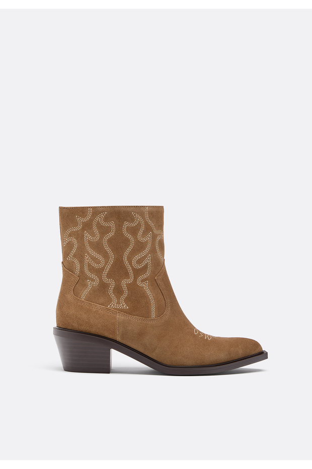 Topuklu kovboy deri bot - 1