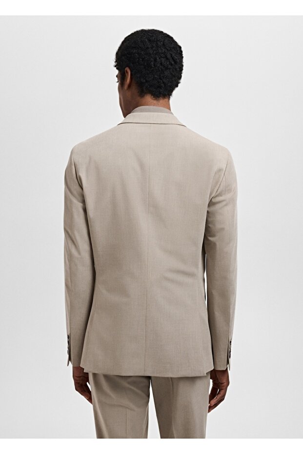 Streç kumaştan süper dar kesim blazer ceket - 4