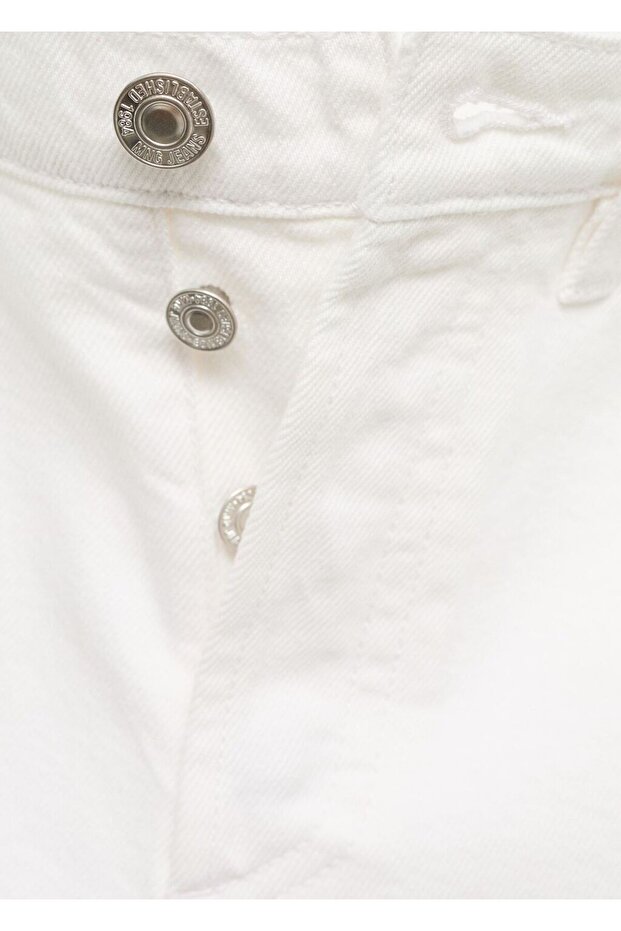 Paçaları dikişsiz denim şort - 8