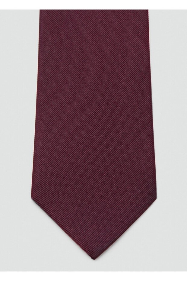 Düz ipek kravat - 3