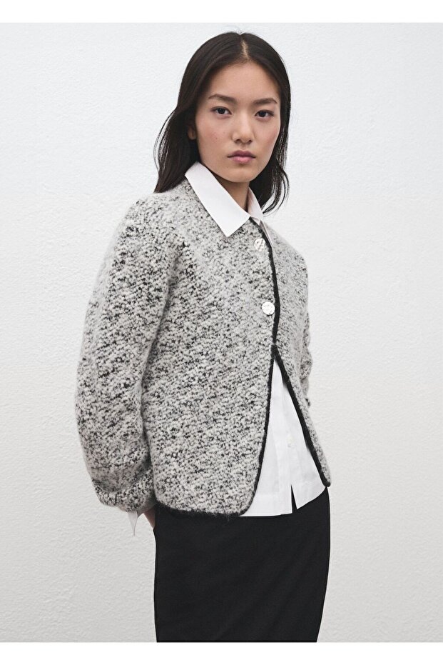 Kırçıllı pamuklu ceket - 1