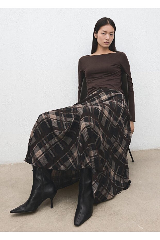 Kayık yaka tişört - 6