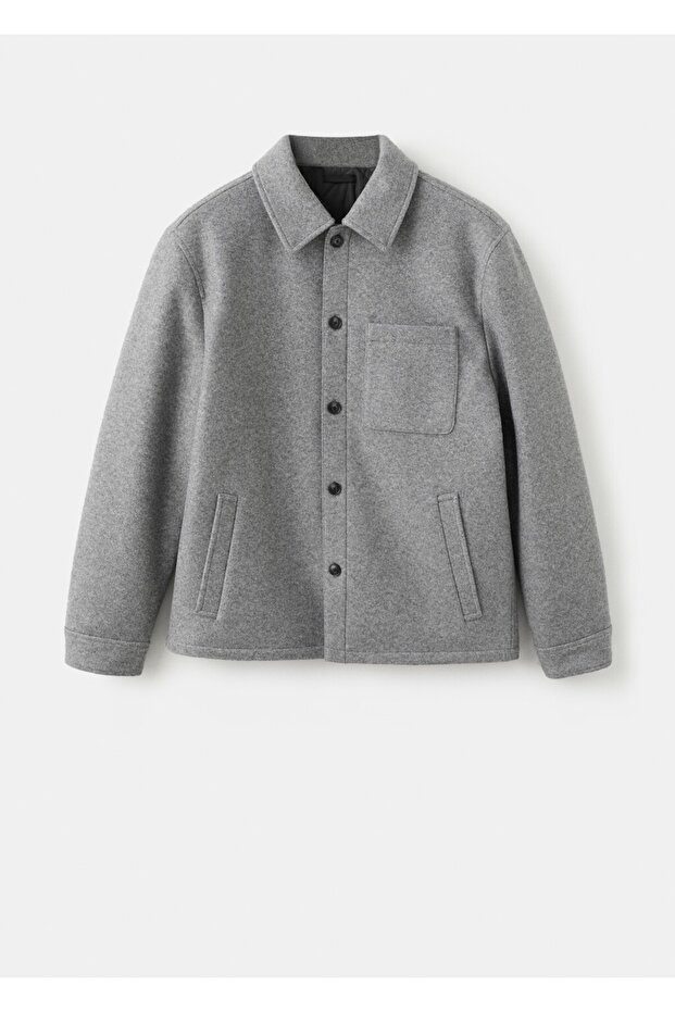 Kapitone kumaş ceket - 3