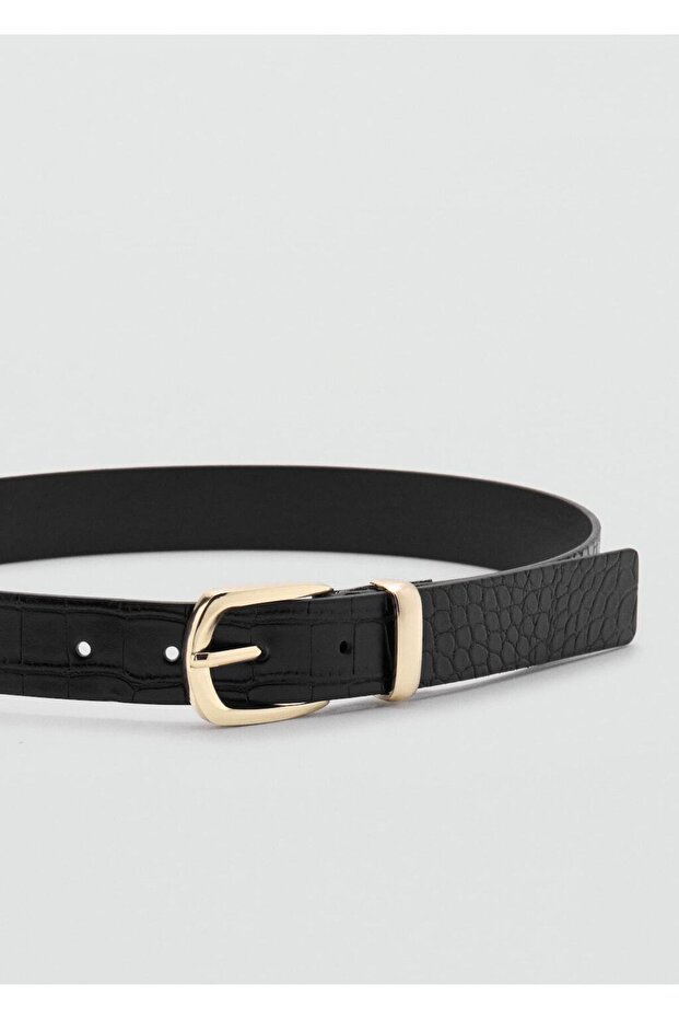 Timsah derisi görünümlü kemer - 3