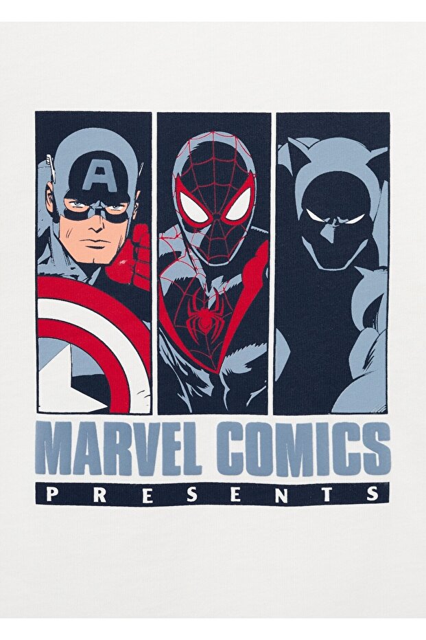 Marvel baskılı tişört - 5