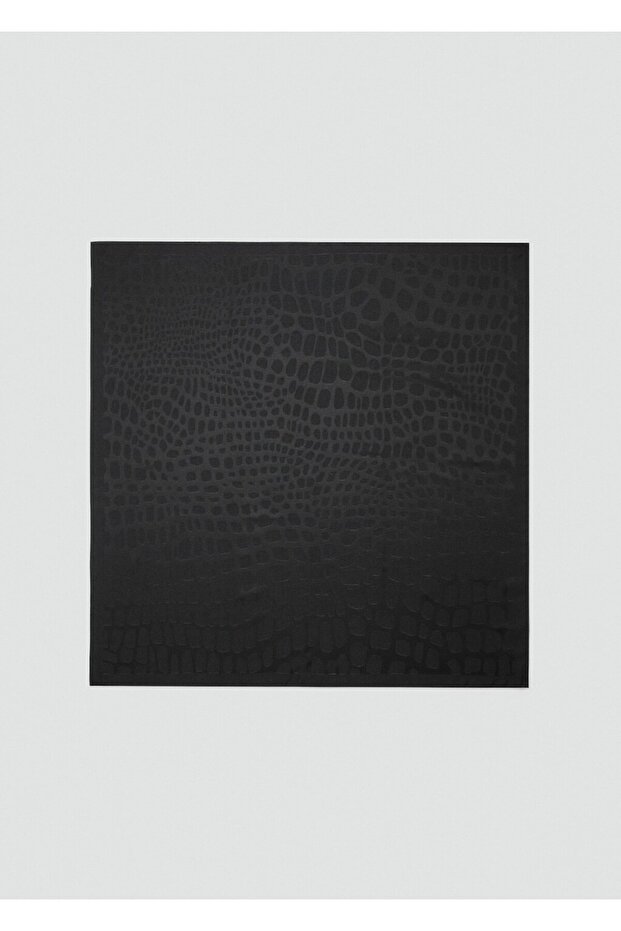 Leopar desenli fular - 2