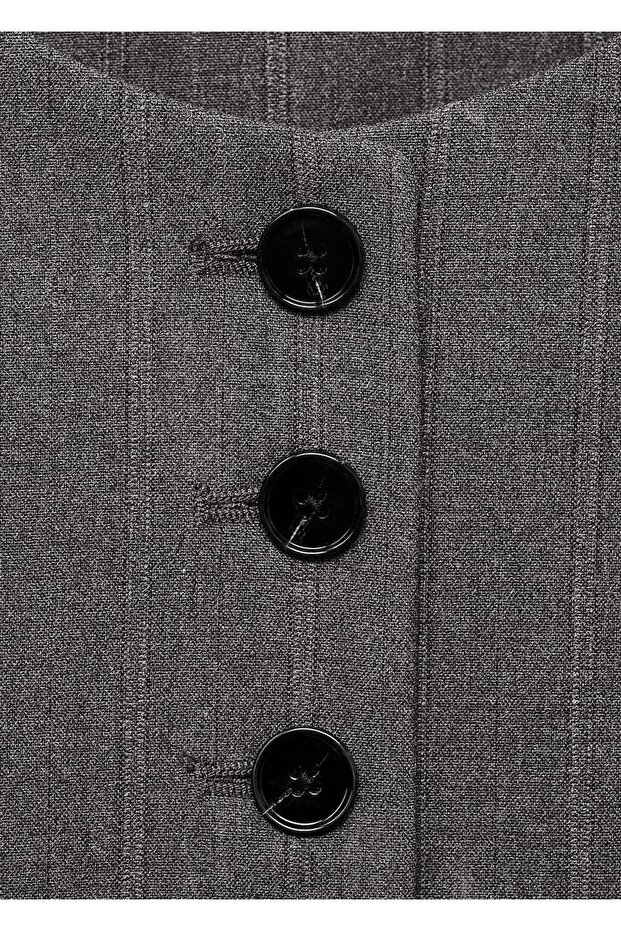 Düğmeli takım yelek - 5