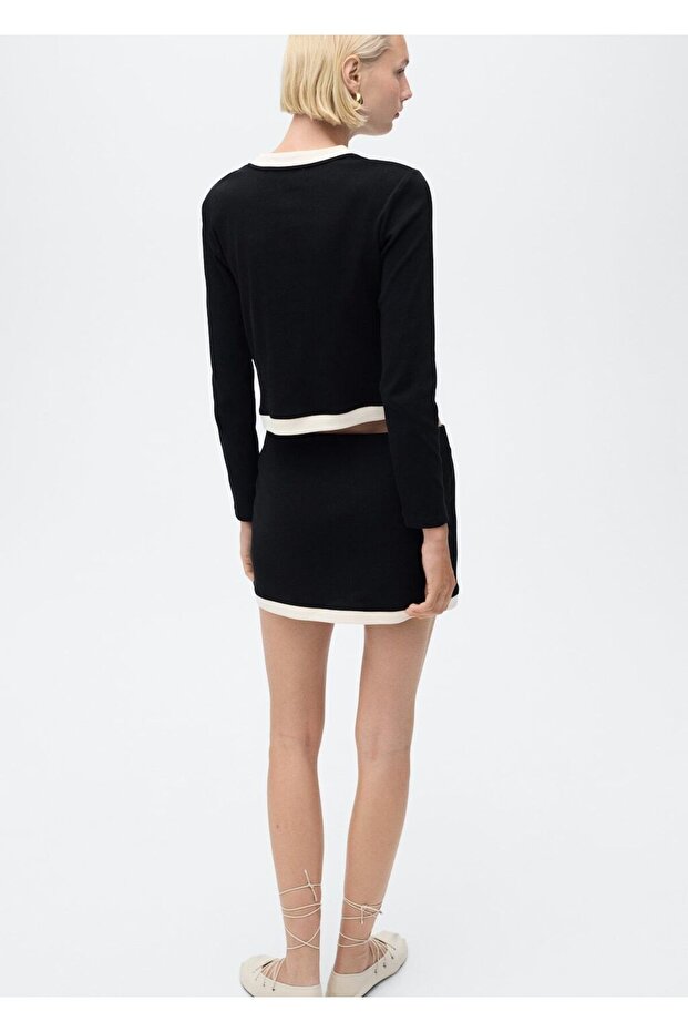 Kontrast pamuk etek - 4