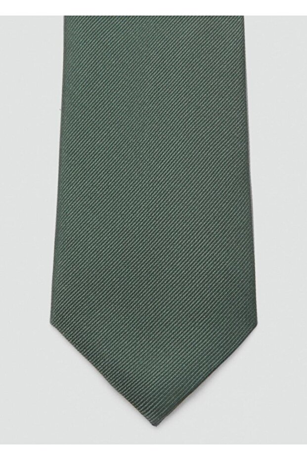 Düz ipek kravat - 3