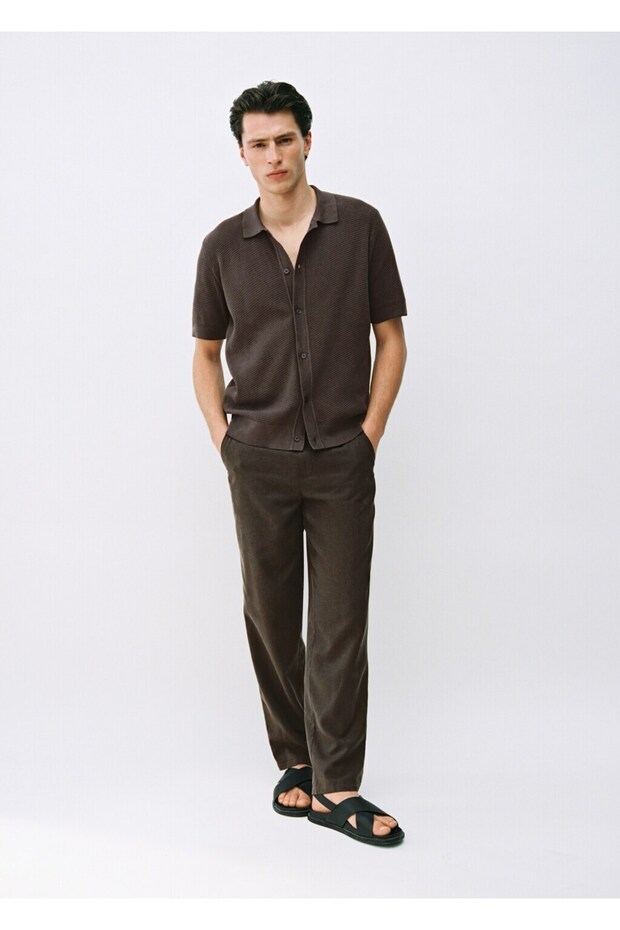 Gestricktes Hemd mit Formgebung - 8