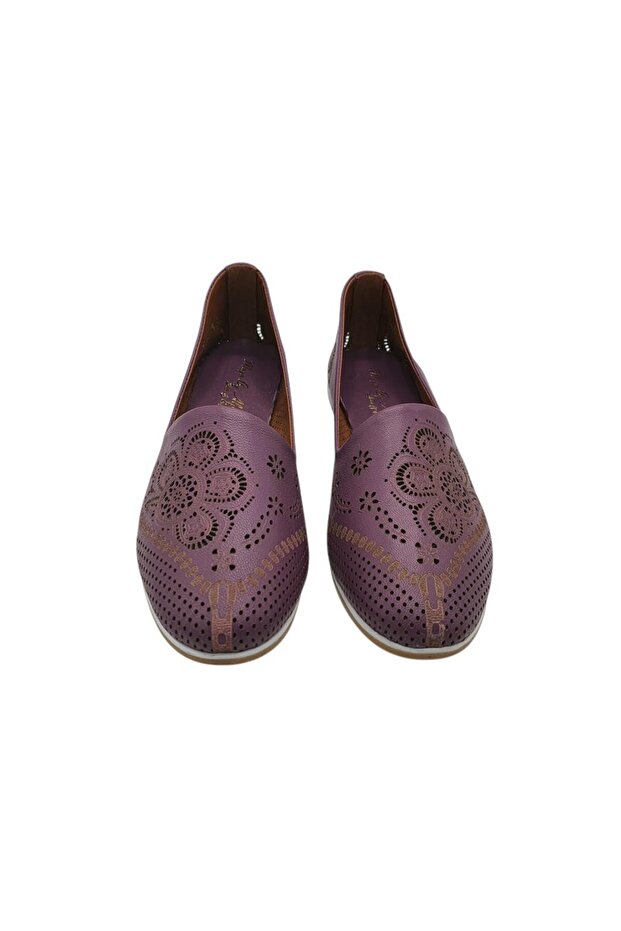 Women's espadrilles 37, leather, purple - 2