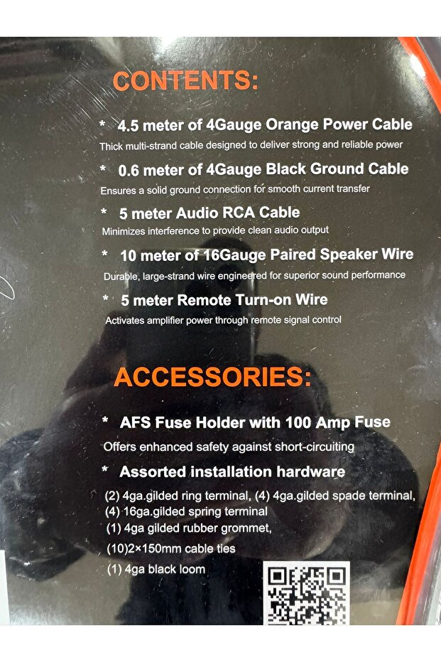 Xy-4kit Amfi Kablo Seti Kaliteli – Profesyonel Ürün Turuncu - 5