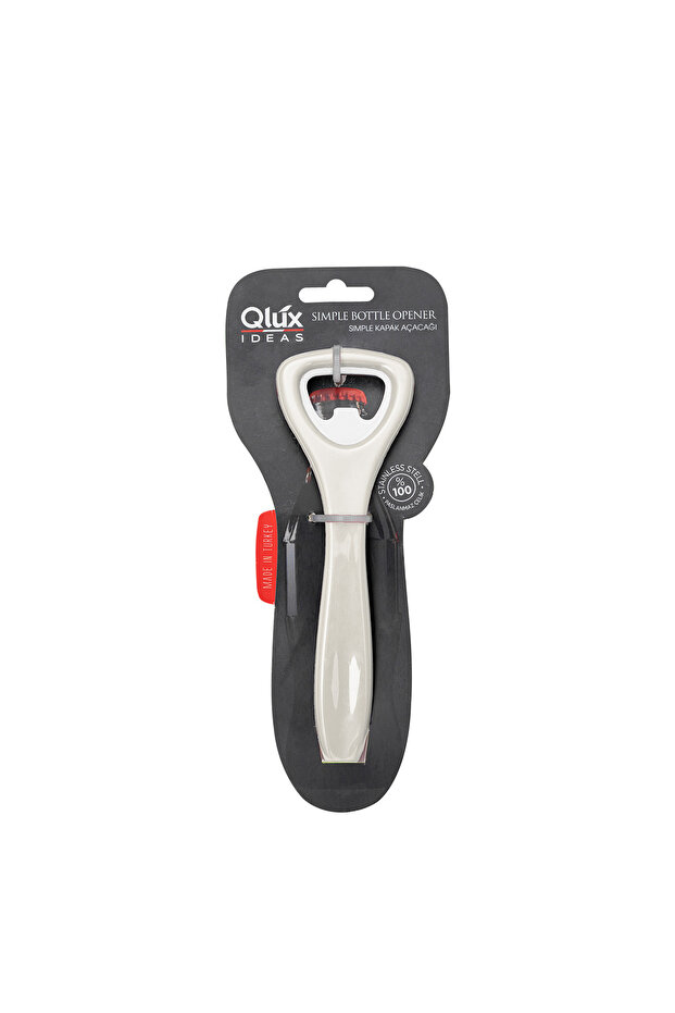 2 Bottle Openers 2 Qlux Bottle Soda Pop Openers (Cream-Pink-Gray) Bsf-00901