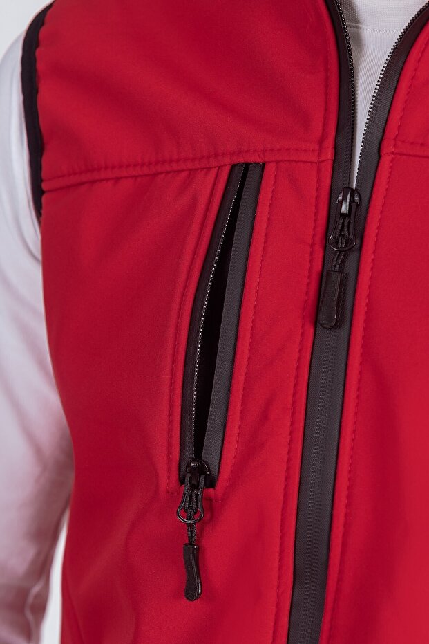 Softshell Stand Collar Men's Vest - 4