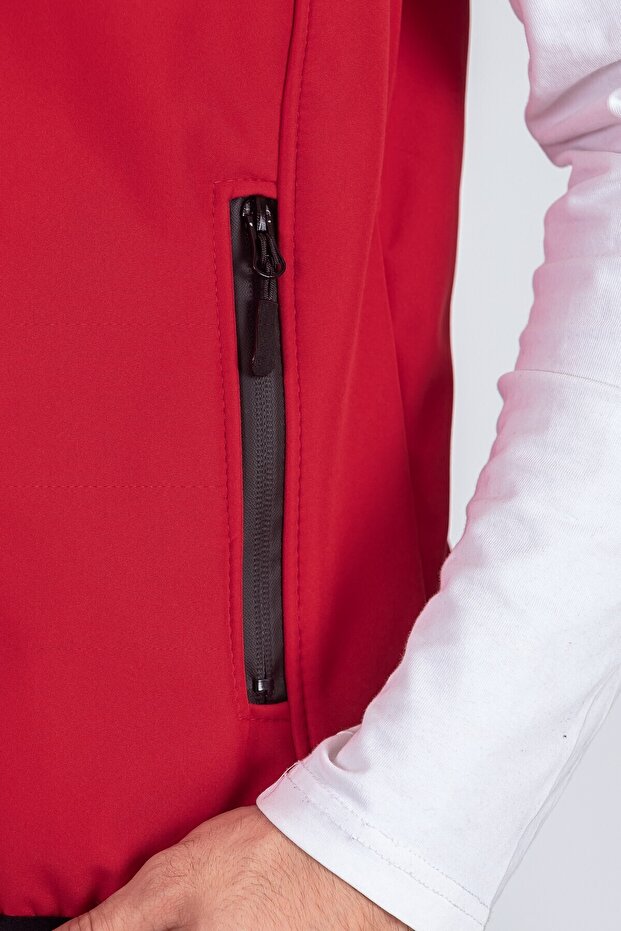 Softshell Stand Collar Men's Vest - 5