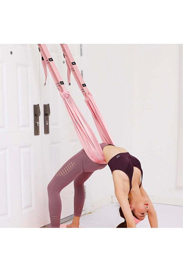 Leg Stretcher Strap with Door Anchor, Backbend Training Belt for Flexibility Training