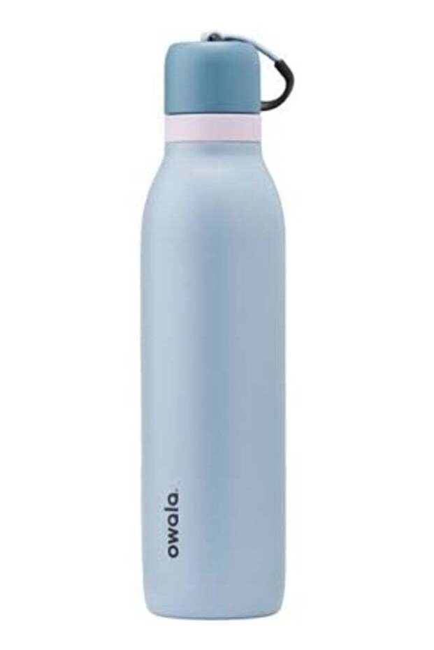 Owala 24oz Insulated Stainless Steel Water Bottle with Straw Lid, Haze Blue