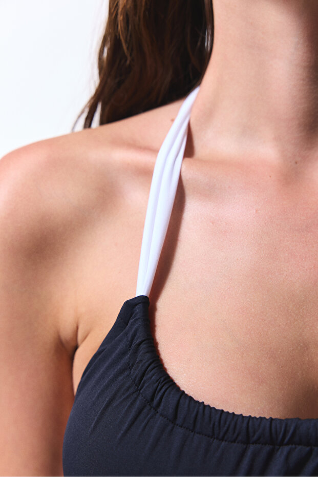 Siyah Adeline Bandeau Bikini Üstü - 3