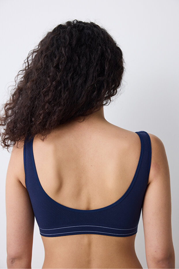 Seamless Lacivert Üst - 5