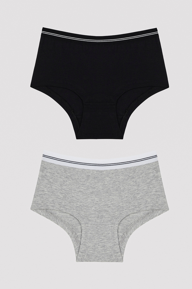 Kız Çocuk Basic 2 li Hipster Külot - 1