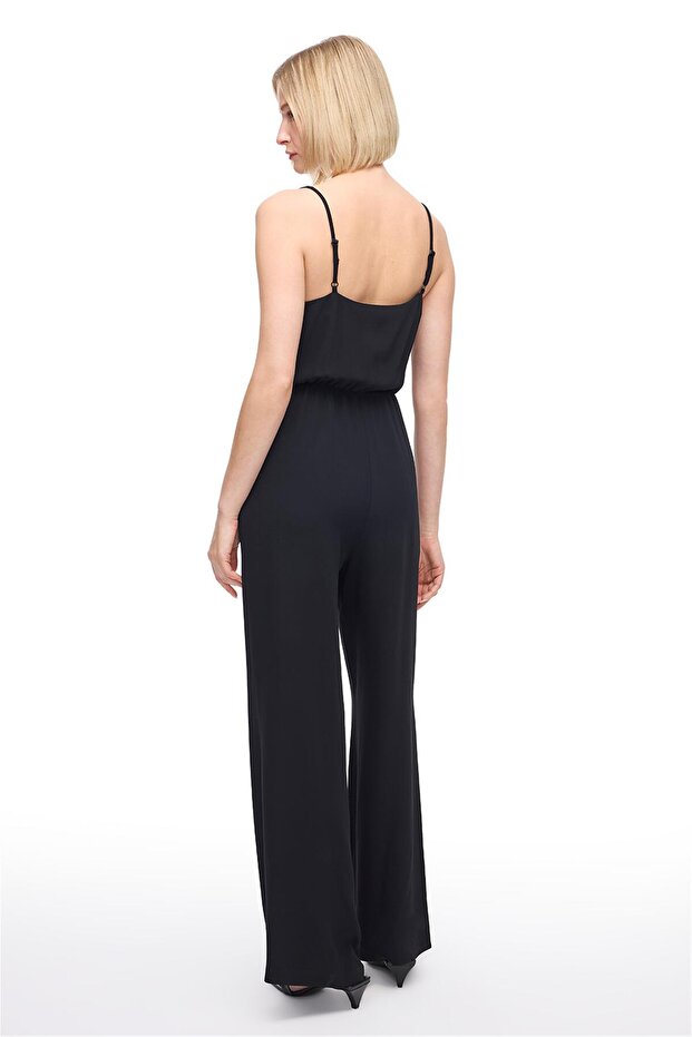 Siyah Echos Regular Fit Uzun Boy Tulum - 5