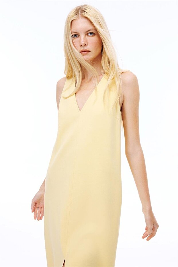 Vanilya V-Yaka Midi Elbise - 4