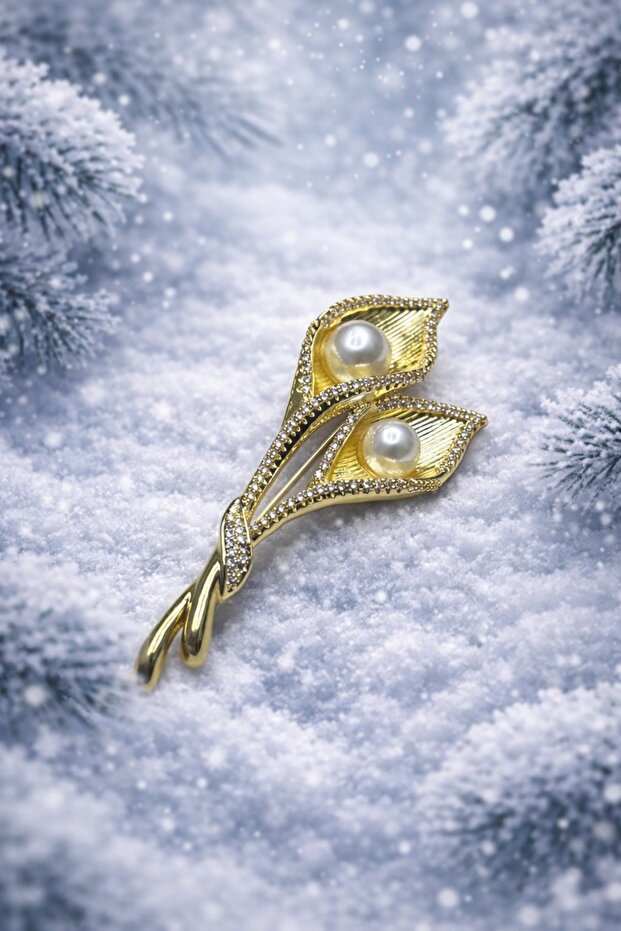 GOLD KADIN BROŞ - 1