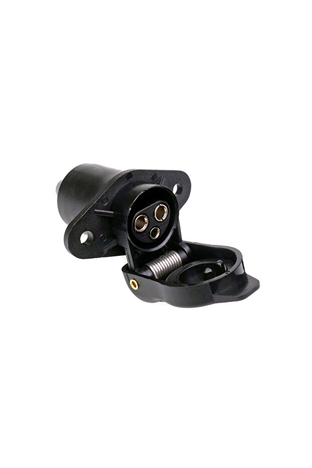 3-pin plastic trailer socket - 1