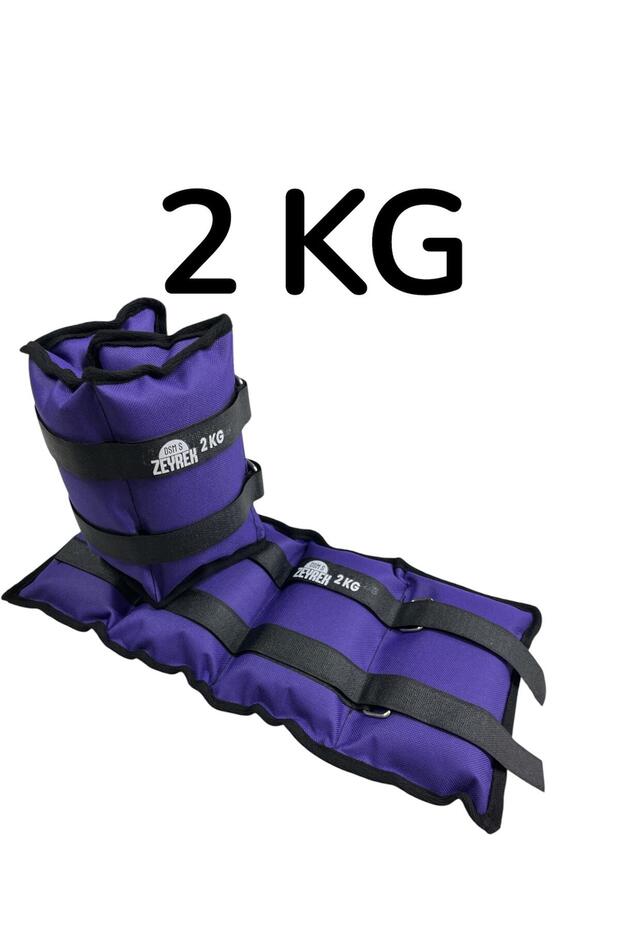 2 kg X 2 Pieces Purple Hand and Foot Weights Sand Weight Set