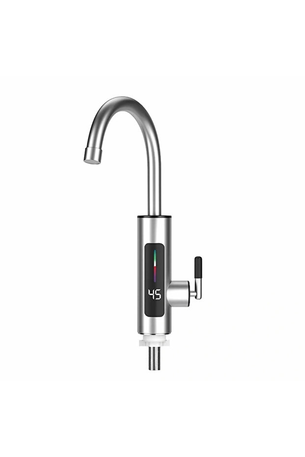 3000W Electric Instant Water Heating Faucet 360 Degree Rotation with Digital Temperature Display