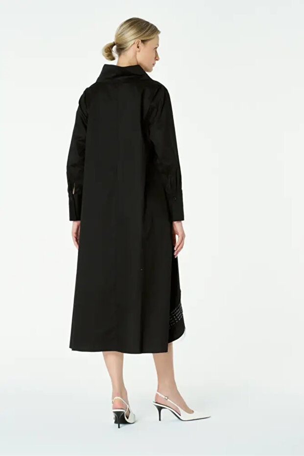 Uranüs Elbise - Siyah - 6