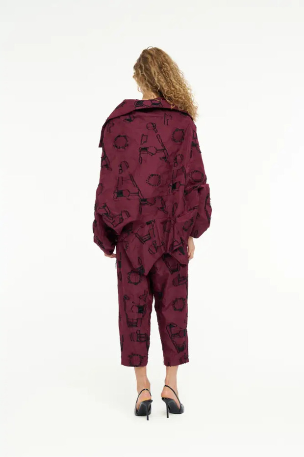 Helios Ceket - Bordo - 5