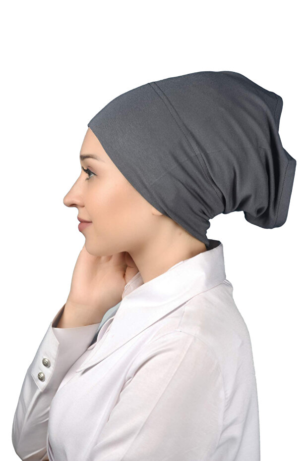 Ready Practical Snap-on Long Pipe Hijab Cap - 3