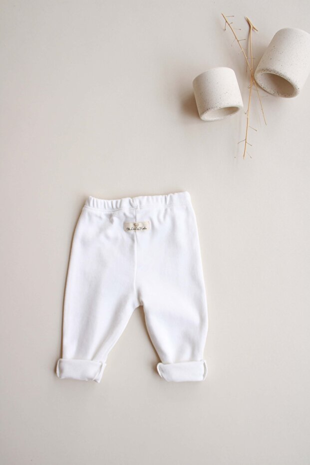 الجوارب القطنية الممشطة البيضاء - 3