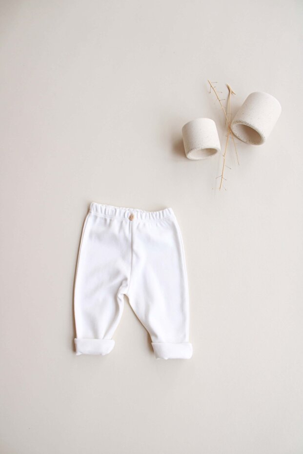 الجوارب القطنية الممشطة البيضاء - 2