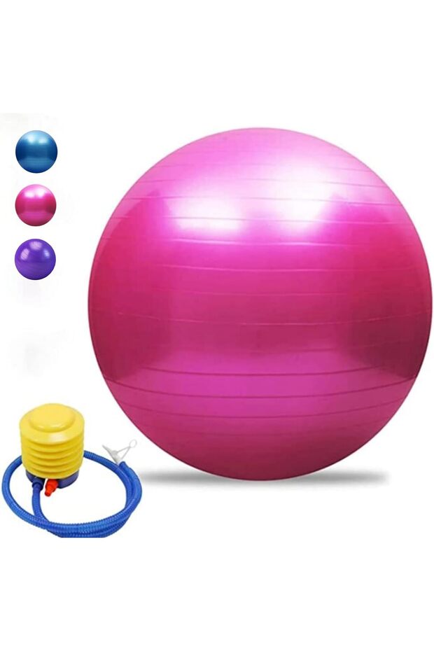 Exercise Ball with Quick Foot Pump,Anti Burst and Slip Stability Balance Yoga Ball