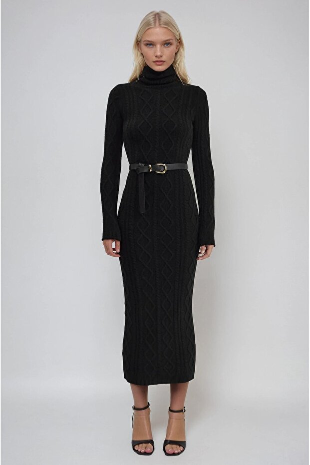 Baklava patterned long knitted dress 2010