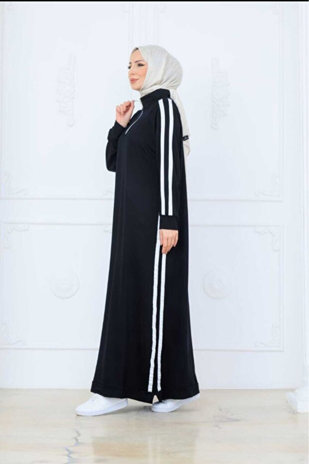 Şeritli Spor Elbise - 3