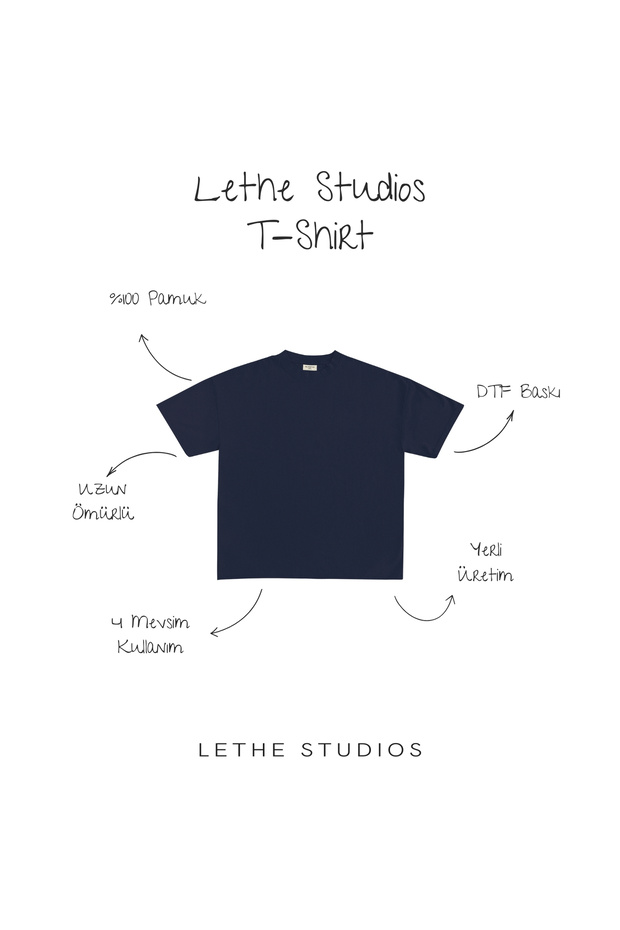 Blessed & Lucky Baskılı T-Shirt - 2